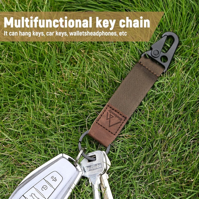 Glorisunity Hand Wrist Lanyard Key Chain Holder, Wristlet Strap for Key for Women & Men, Lanyard for Car Key (2 Piece)… - Image 2